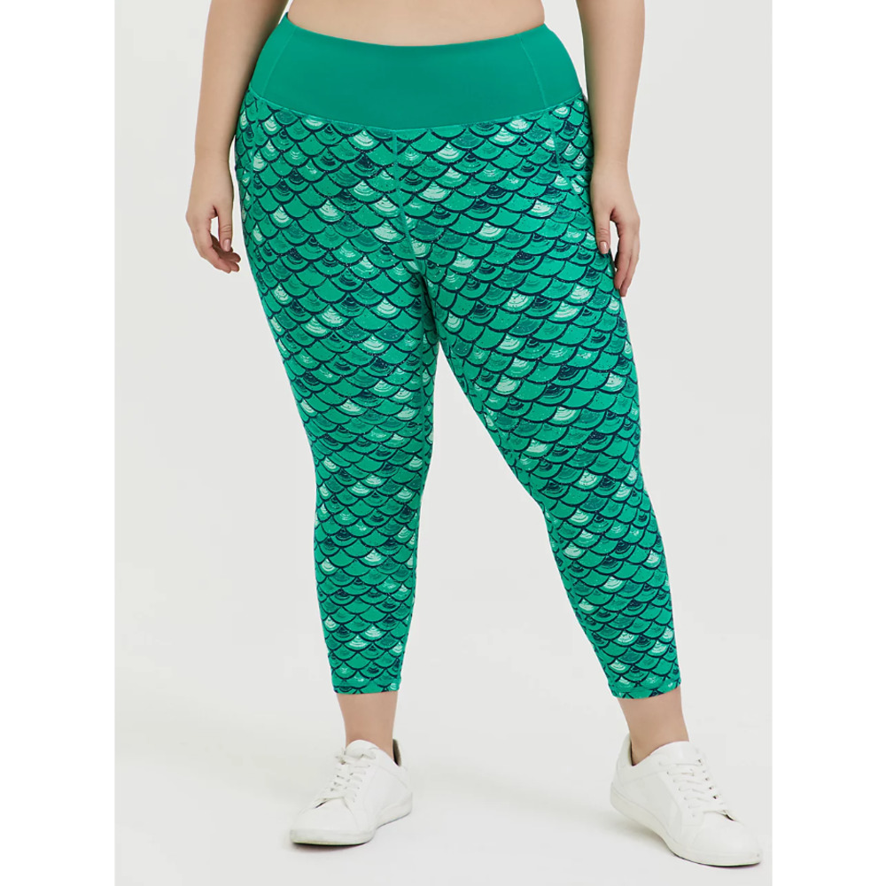 Disney Her Universe The Little Mermaid Leggings Ariel Scale Crop 2X